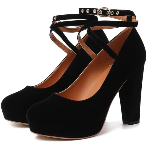 Image of Mostrin Fashion Vintage Womens Small Bowtie Platform Pumps Ladies Sexy High Heeled Shoes