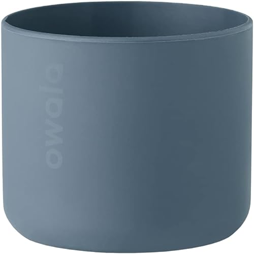 Miniatura 1 de Owala Funda protectora antideslizante para botellas de agua de silicona para botellas de agua de acero inoxidable de 24 onzas color azul