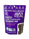 Julie's Real Certified USDA Organic Paleo Dark Chocolate Brownie Mix - Gluten-Free, Non-GMO, Vegan, No Cane Sugar - 3-Pack