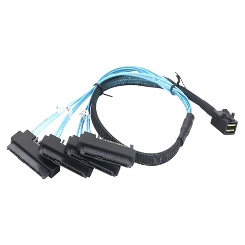 Cable SFF-8643 a SFF8482 de 12 Gbps para conectar discos duros sin pérdida de datos