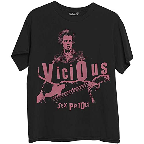Rock Off The Sex Pistols Sid Photo Officiel T-Shirt Hommes Unisexe - Les Beatles, Paul McCartney, John Lennon, RIngo Starr, George Harrison Rock Off The Sex Pistols Sid Photo Officiel T-Shirt Hommes Unisexe