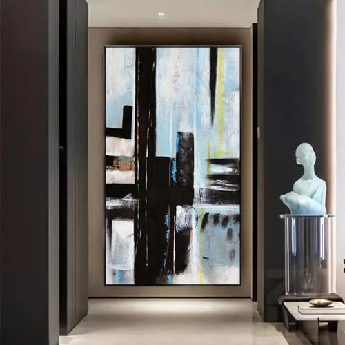 Peinture livre abstrait grand format pour habiller un grand mur vide