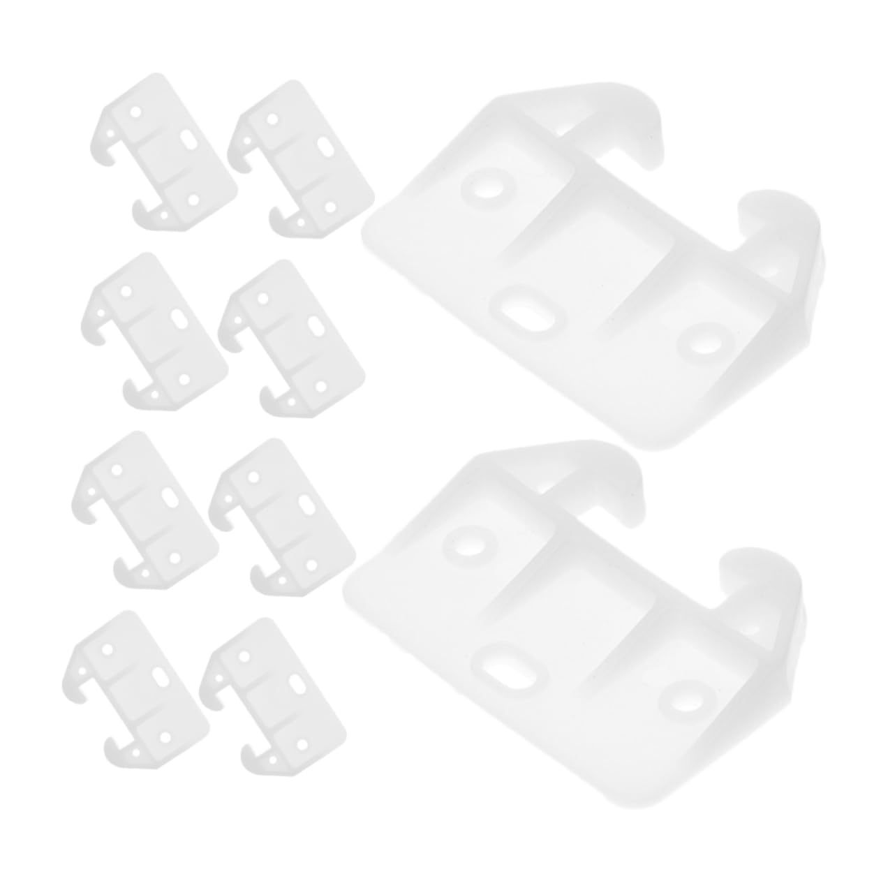 HOLIDYOYO 10Pcs Crab Shaped Plastic Drawer Track Guides Reliable Drawer Stoppers for Cabinets and Furniture Easy Plug Installation Secure Drawer Bumpers Home and Kitchen