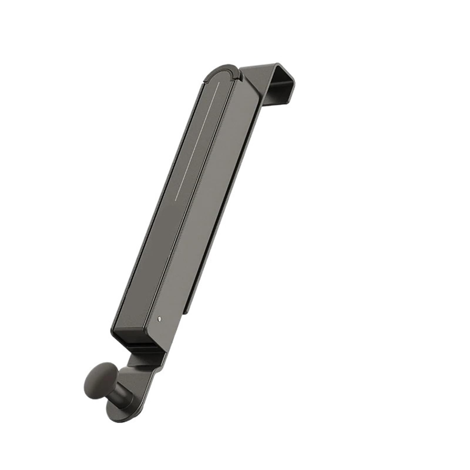 Gancho de almacenamiento detrás de la puerta, colgador sin perforaciones para bolsos, ropa y toallas (estilo gancho, 2 cm, gris)