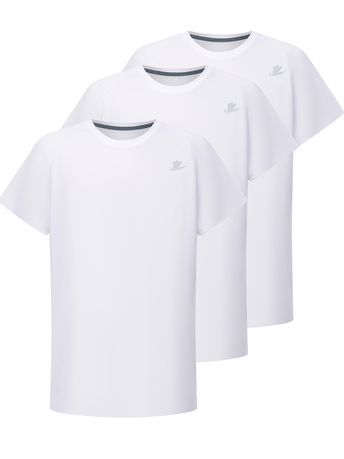DEVOROPA Youth Boys Compression Shirt Long/Short Sleeve Football Baseball Undershirt Quick Dry Kids Sports Baselayer Crewneck