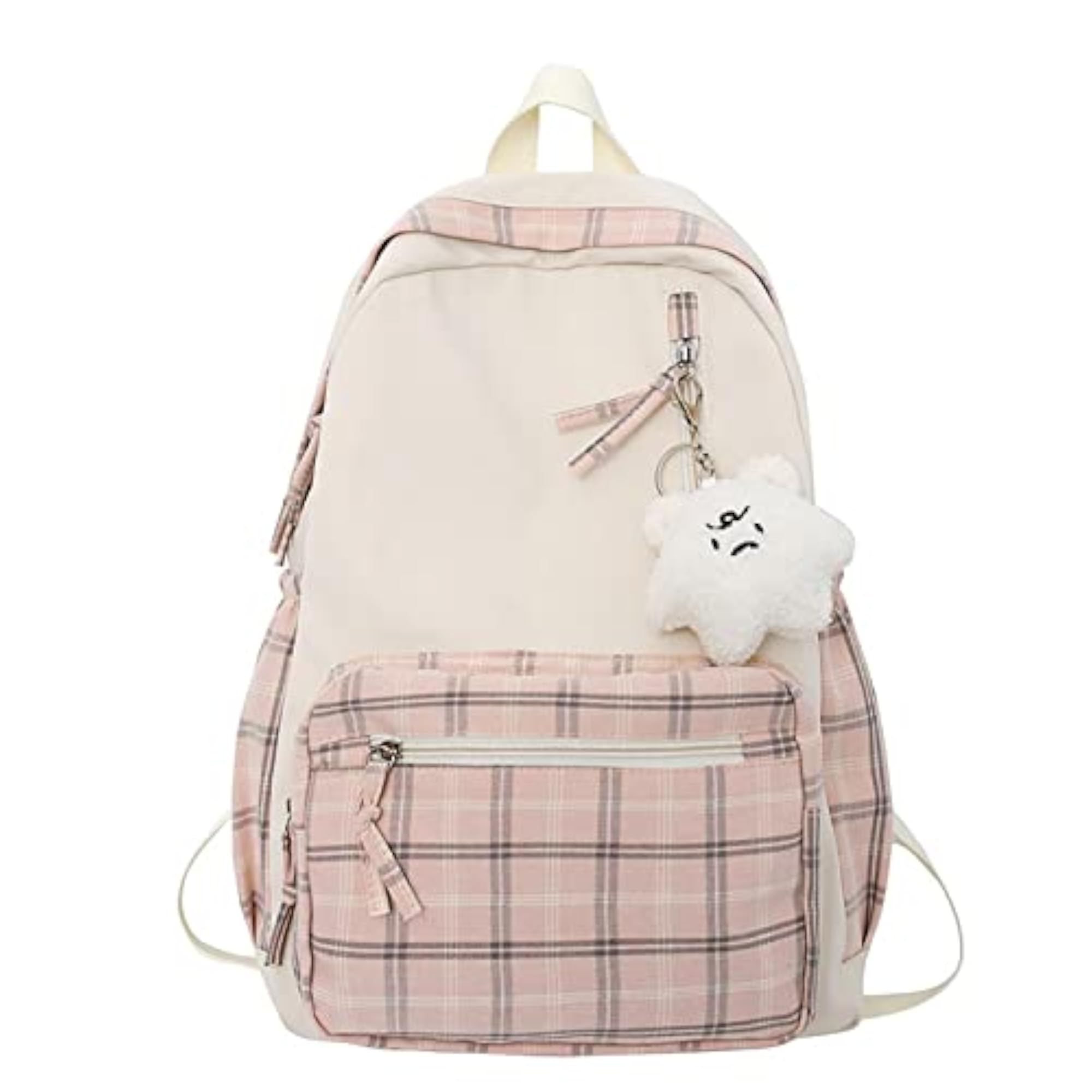 Kawaii Plaid Schoolbag for Girls