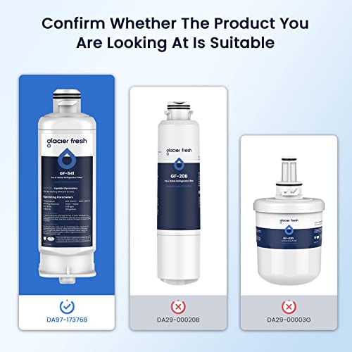 Glacier Fresh Da97-17376B Haf-Qin Water Filter Replacement For Samsung Haf-Qin/Exp, Da97-08006C, Rf23M8070Sg, Rf23M8070Sr, Rf23M8090Sg, Rf23M8090Sr, Rf23M8570Sr, Rf23M8590Sg (2 Pack) #TOP2