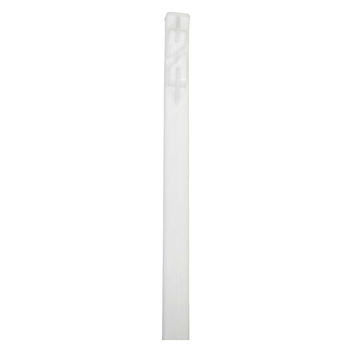 horizont Piquets de clôture plastique blanc, piquets plastique 20 pièces, hauteur 156 cm, avec 8 oeillets pour rubans, cordes, torons, avec double pas