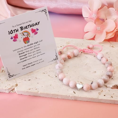 Sereney Birthday Gifts for Girls, Beaded Bracelets as 1/2 1 2 3 4 5 6 7 8 9 10 11 12 13 14 15 16 Year Old Birthday Gift, Adjustable Cross/Pearl Bracelet as Happy Birthday Gifts for Daughter - View 7