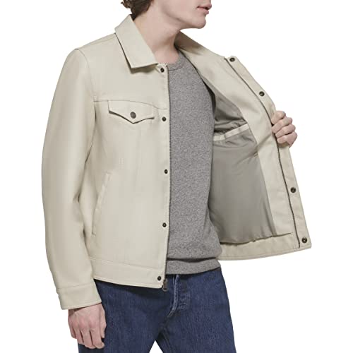 Image of Levi's Men's Faux Leather Classic Trucker Jacket