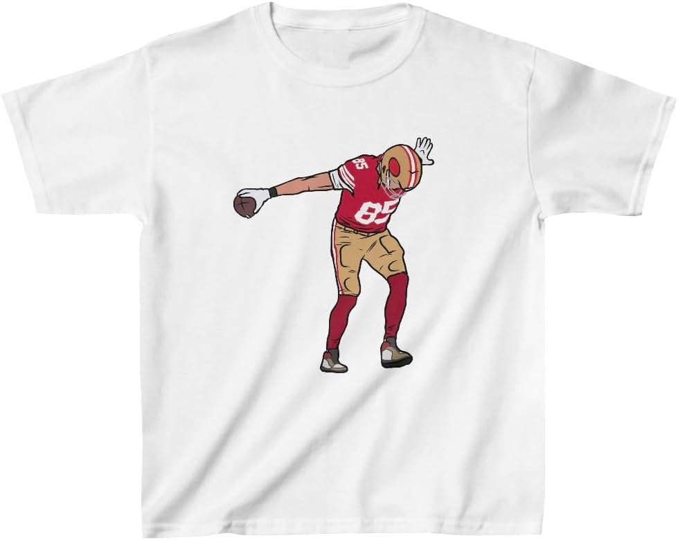 Youth T-Shirt George Kittle Griddy Celebration San Francisco Football Tee Kids Sizes