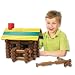 Ideal Frontier Logs 114 Piece Classic Wood Construction Set