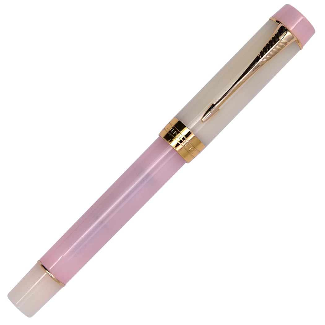 Ranvi Jinhao 100 Fountain Pen,Medium Nib,Sword Clip,Light Pink