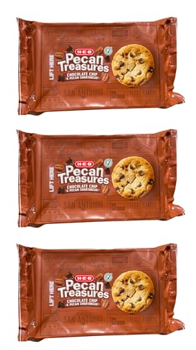 HEB Pecan Treasures Chocolate Chip and Pecan Shortbread Cookie 12.4