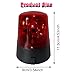 LIFTATAPA LED Strobe Light, 360 Degree Disco Party Rotating Lamp DJ Flashing Stage Lights, Emergency Police Car Beacon Siren Strobe Light with Switch Control for DJ Show Bar (Red)
