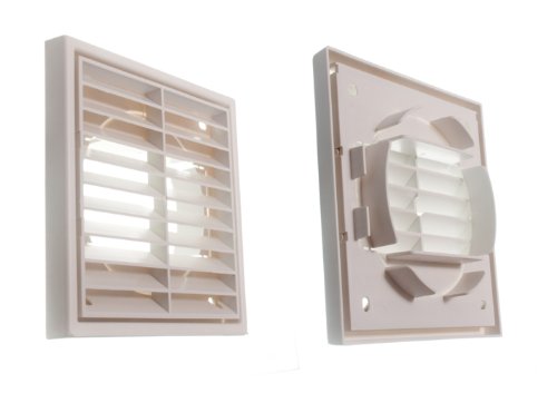 Grille de ventilation 100mm anti-humidité résout les problèmes d'air vicié Louvre