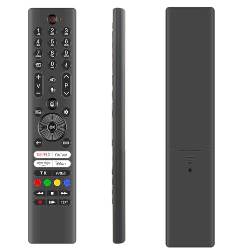 VINABTY Mandos a Distancia por Voz de Repuesto Aptos para Panasonic TB-43W60AEZ,TB-50W60AEZ,TB-55W60AEZ,TB-65W60AEZ,W60 Series 4K Ultra HD LED Smart TV