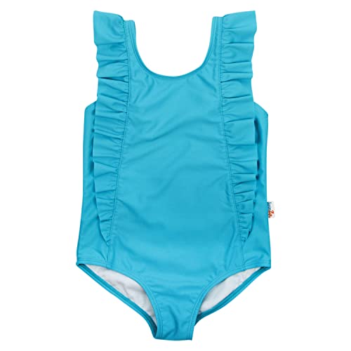 Image of SwimZip Girls' Ruffle One-Piece Swimsuit with UPF 50+ Sun Protection