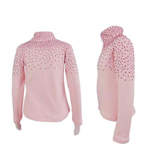 liuhuo ice skating jacket girls women stretch fleece skate coat training wear figure skating tops