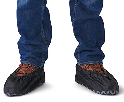 Image of Venom Steel Boot and Shoe Covers, Tough, Easy On, Fits Over Boots, Improved Grip, Value Pack, 12 Pairs Per Box