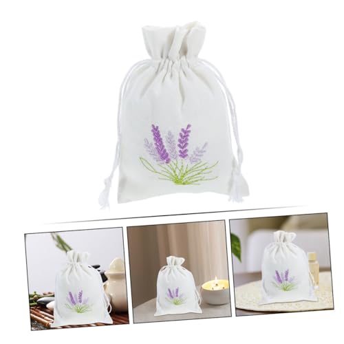 5 bolsas sachet de lavanda con cordón para decoración miniatura 7