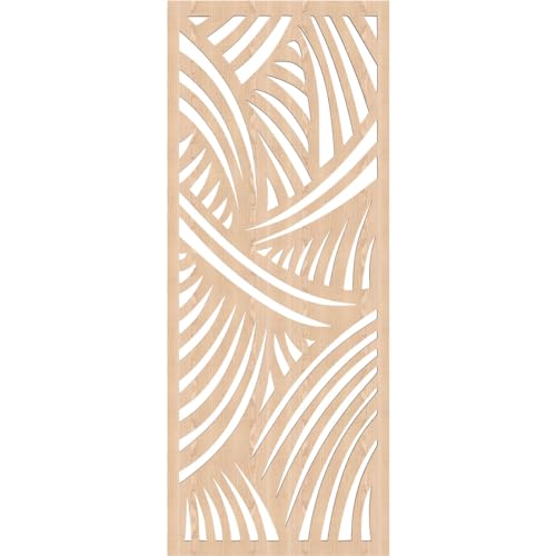 Image of Chester Decorative Pierced Fretwork Wood Wall Panels, 21 3 /8 inchW x 54 3 /8 inchH x 3 /8 inchT, Red Oak
