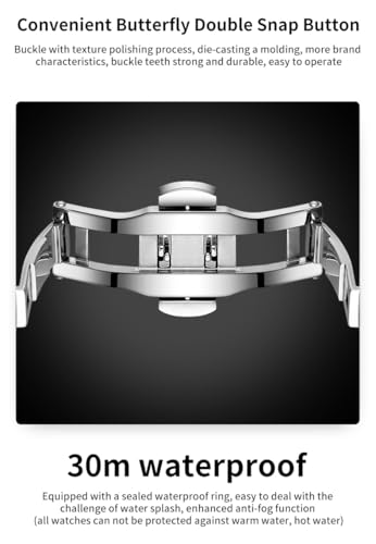 Image of OLEVS Watches for Men Luxury Diamond Casual Large Dial Watches Stainless Steel Waterproof Business Dress Analog Luminous Date Mens Watches