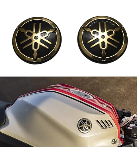 Image of OHITO Bike Fancy Back Tank Mono Kit Stickers Compatible with Yamaha r15 v3 /v4 Logo (MONV4GOLDEN)