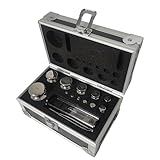 JARYANNIX F1 Calibration Weight Kit Precision 1mg-500g 304 Stainless Steel Lab Weights with Space-Saving Case, 25pcs for Scientific Industrial Educational Use
