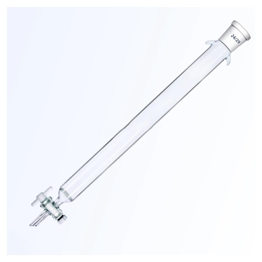 Sprzęt laboratoryjny i wyposażenie 1 sztuka laboratorium 24# szkło Sand Core kolumna ze standardowym ustnikiem i TPFE 16 22 30 40 x 200 300 400 mm (30 x 400 mm - caliber24)