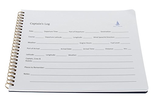 Direct 2 Boater Captain\'s Log Book - Spiral Bound Nautical Diary with Blue Flexible Cover - 100 Pages - Ideal Boat Journal/Sailing Notebook, Boater Gift - Thumbnail 3