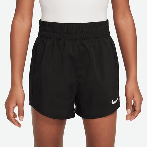 Nike Dri-FIT One Little Kids' Woven Shorts (Black, 36L792-023)2