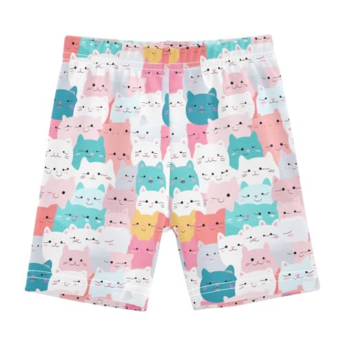 Girls Shorts Cute Cartoon Cat Under Dress Girl Bike Cartwheel Shorts Dance Short Multicolor