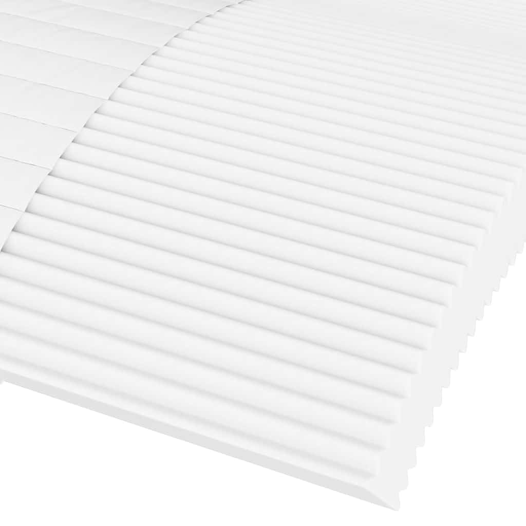 Materac piankowy biały, 100 x 210 cm, H2 H3, oddychający, nadaje się do prania, dwustronny, ergonomiczny, do sypialni, łóżka dla gości, łóżko kontynentalne, stelaż listwowy, 17 cm, komfort