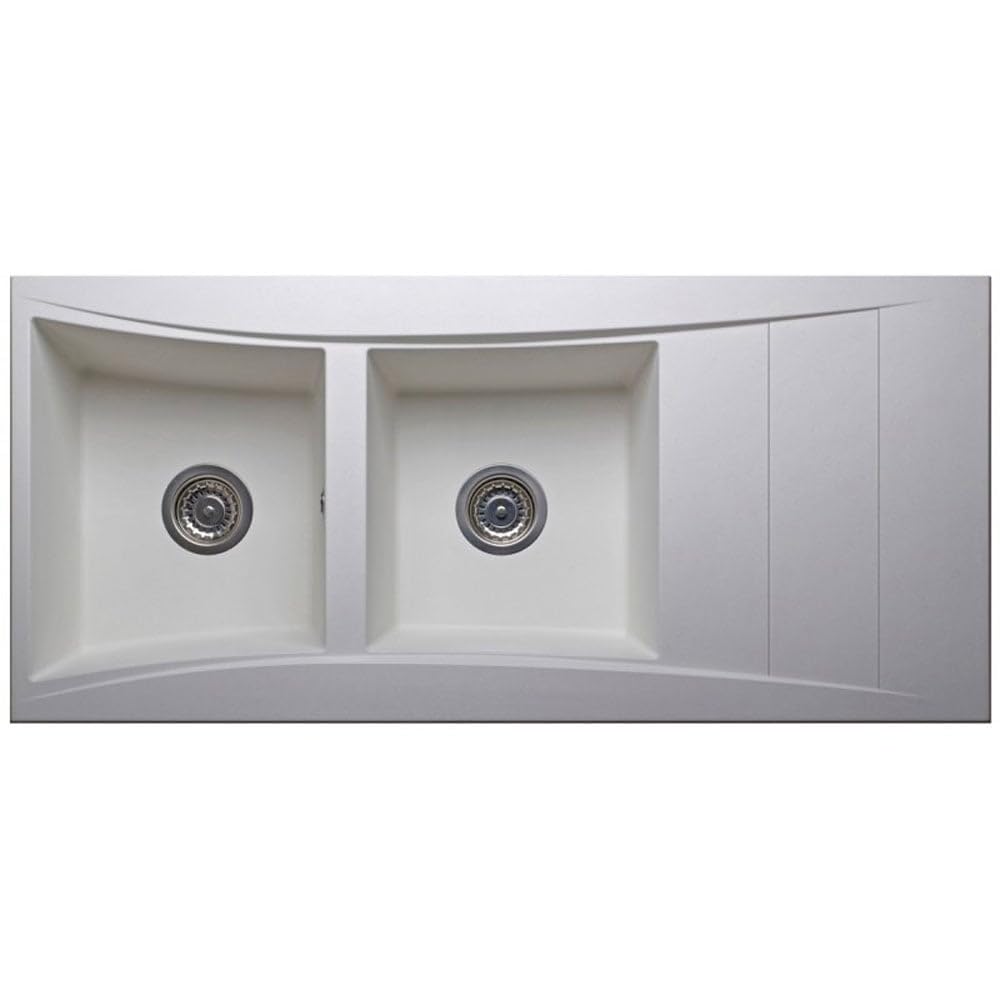 Astini White Xeron 2.0 Bowl Smc Synthetic Reversible Kitchen Sink & Waste