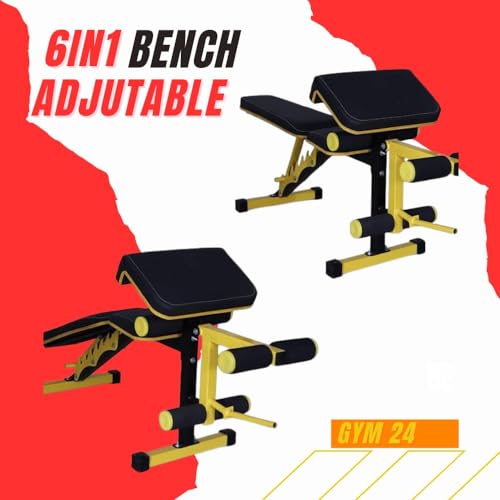 Image of GYM24 EQUIPMENTS Sonata Functional Trainer with Smith Machine & Power Cage | Dual 80 kg PVC Weight Stack 160 kg Total | Multi Gym with Bench Pull Up Bar Dip Bars Leg Press Landmine | Red Black