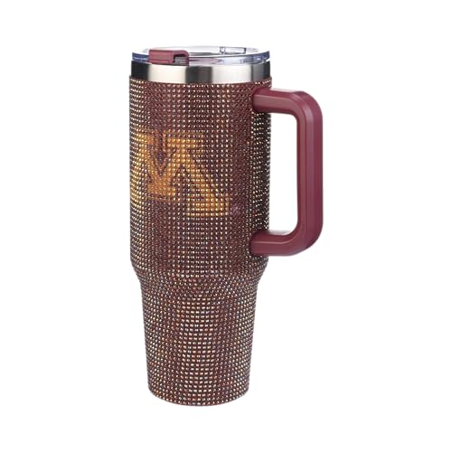 Image of The Memory Company Officially Licensed 40oz TC Bling Game Day Tumbler with Vintage Logo, University of Minnesota