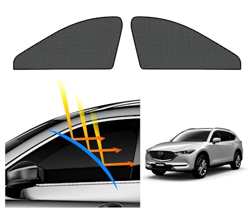 【メーカー直営専用設計】BLUESEATEC マツダ CX-8 KG系 メッシュカーテン マグネット式 遮光 サンシェード サイド用 H29.12-R6.1 KG2P/KG5P 日除け UVカット簡単着脱 運転席 助手席 アクセサリー 収納袋付き 2枚