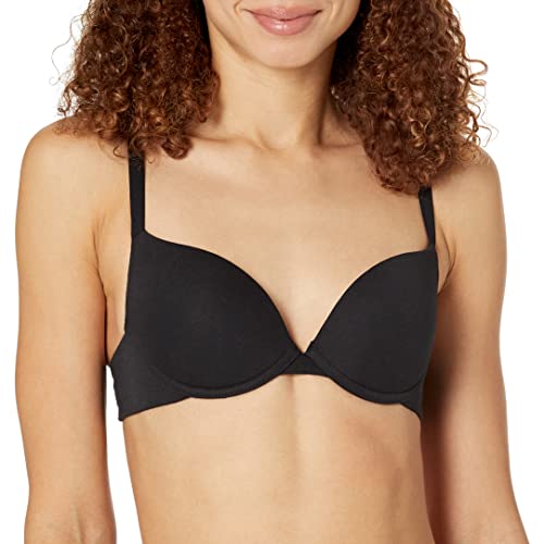 Image of Amazon Essentials Women's Underwire Push-Up Cotton Bra, Supportive, Breathable, Padded for Cleavage, Pack of 2