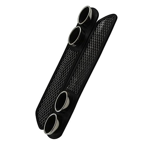 CHILDWEET Auto Auspuffaufkleber Schwarz Wasserabweisend Selbstklebend Attrappe Heckstoßstangendekoration für Fahrzeug Exterieur Auto Styling Zubehör