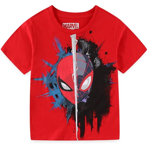 T-shirt Miles Morales Spider-Man vêtement Marvel haut manches courtes grand enfant coton