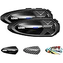 LEXIN 2X GTX Intercomunicador Casco Moto Bluetooth, Sistema Comunicación Casco de 10 Vías, Auriculares Manos Libres Audio Multitarea, Auriculares Intercomunicador Impermeable para Moto/ATV/Bicicleta