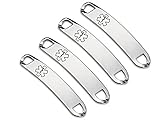 LF Custom Stainless Steel ID Tag for Medical Jewelry,Personalized Medical Shoe ID Tags,Name SOS ICE...