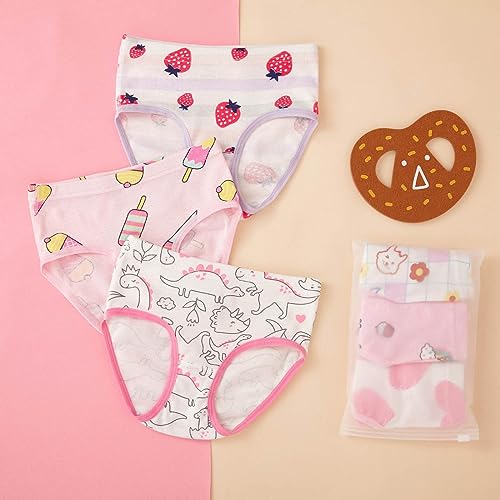 Girls' Cotton Brief Breathable Toddler Little Girls Panties Kids Cotton Underwears Pack of 32