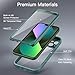 JETech Case for iPhone 13 6.1-Inch with Built-in Tempered Glass Screen Protector, 360 Degree Full Body Heavy Duty Protection, Shockproof Rugged Phone Cover Clear Back (Midnight Green) JETech Case for iPhone 13 6.1-Inch with Built-in Tempered Glass Screen Protector, 360 Degree Full Body Heavy Duty Protection, Shockproof Rugged Phone Cover Clear Back (Midnight Green)