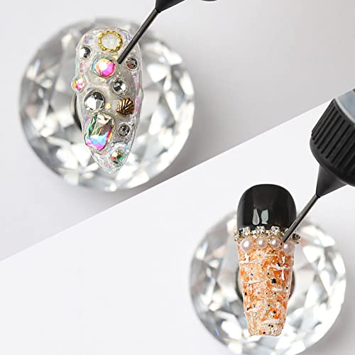 cola strass com ponta caneta - gemas unha e strass cola gel | cola firmemente anexado rápido transpa