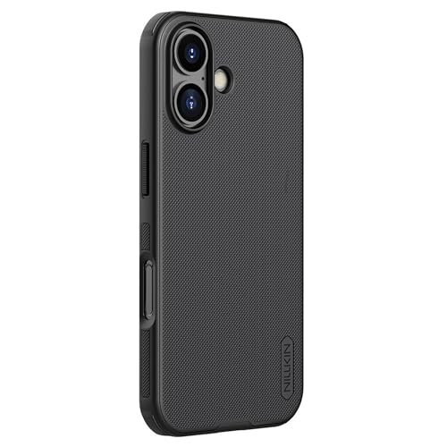 Image of Nillkin Case for Apple iPhone 17 (6.3 inch Inch) Super Frosted Shield Pro (PC + TPU) Shock Absorb Cover Raised Bezel Camera Protect Without Logo Cut Black Color