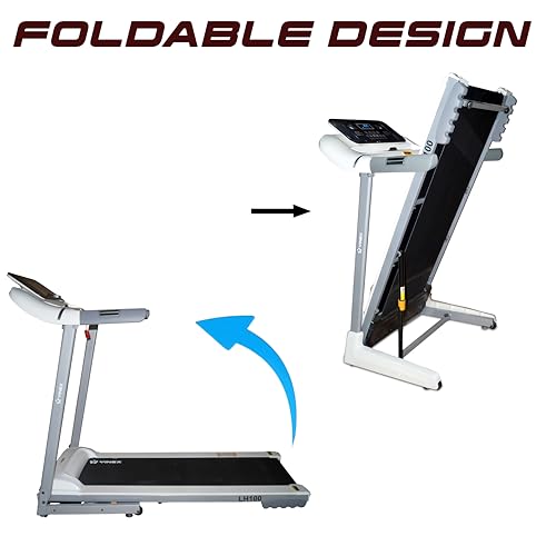 Image of Vinex Luxury Motorised Treadmill for Home | Foldable with Digital Display | Max User Weight 90kg | Speed 0.8-12 Km /h | Built-in Workout Programs | Model: Ecos