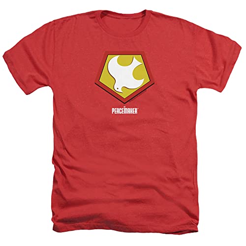 Peacemaker Symbol Unisex Adult Heather T Shirt Red Large