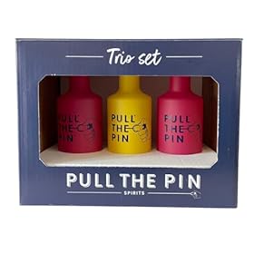 Buy the Pull the Pin Rum Gift Set – Raspberry & Strawberry Pink, Passion Fruit & Pineapple, 3x 5cl – 37.5% – Pull The Pin